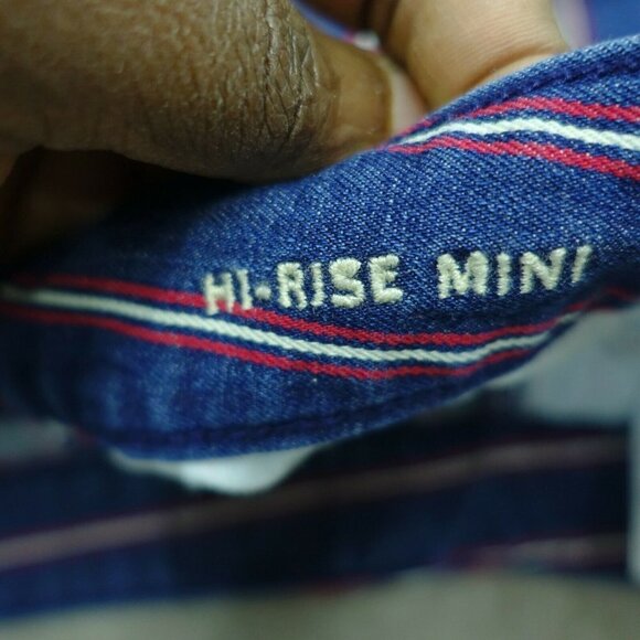 American Eagle Jean Stretch Women's Cotton Skirts  Hi Rise Mini SZ 8 - Picture 4 of 5